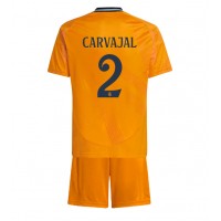 Camiseta Real Madrid Daniel Carvajal #2 Visitante Equipación para niños 2024-25 manga corta (+ pantalones cortos)